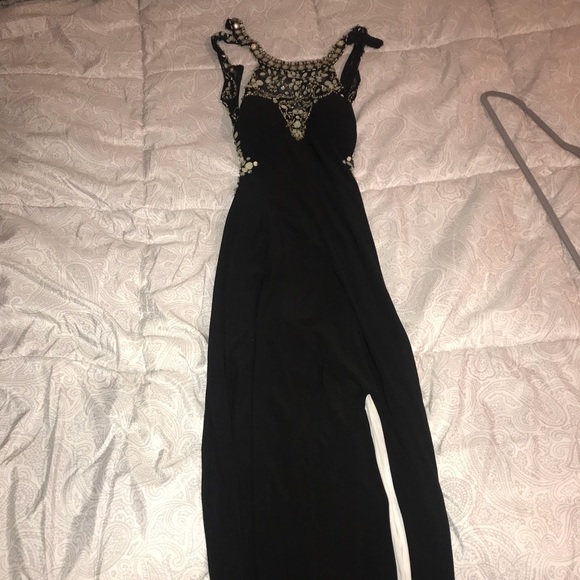 Black sequin prom dress - Picture 2 of 6